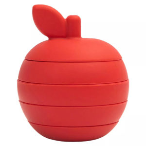 Silicon Toys for Kids below 3 years - Apple Red
