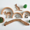 wooden exotic animals for kids