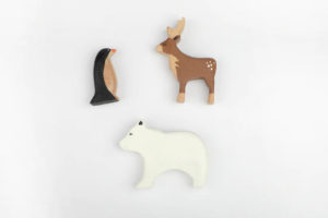 Polar Animals wooden toys for kids