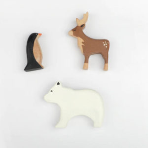 Polar Animals wooden toys for kids