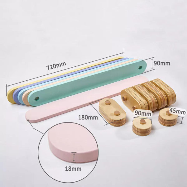 Balance Beam components wooden toy